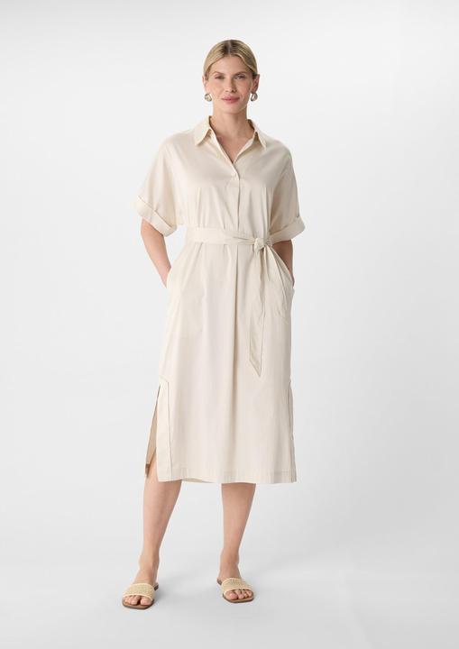 Produktbild Comma Kleid Midi-Hemdblusenkleid aus Baumwollsatin (44)