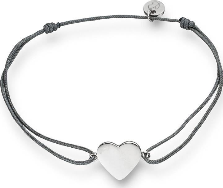 Immagine prodotto Glanzstücke München Cuore da donna in argento 15,0 - 22,0 cm, regolabile in modo flessibile - 5974 (22 cm, Argento)