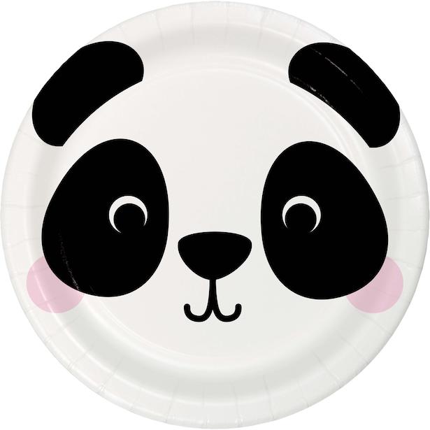 Produktbild Creative Party Assiettes à dessert Panda (8 x)