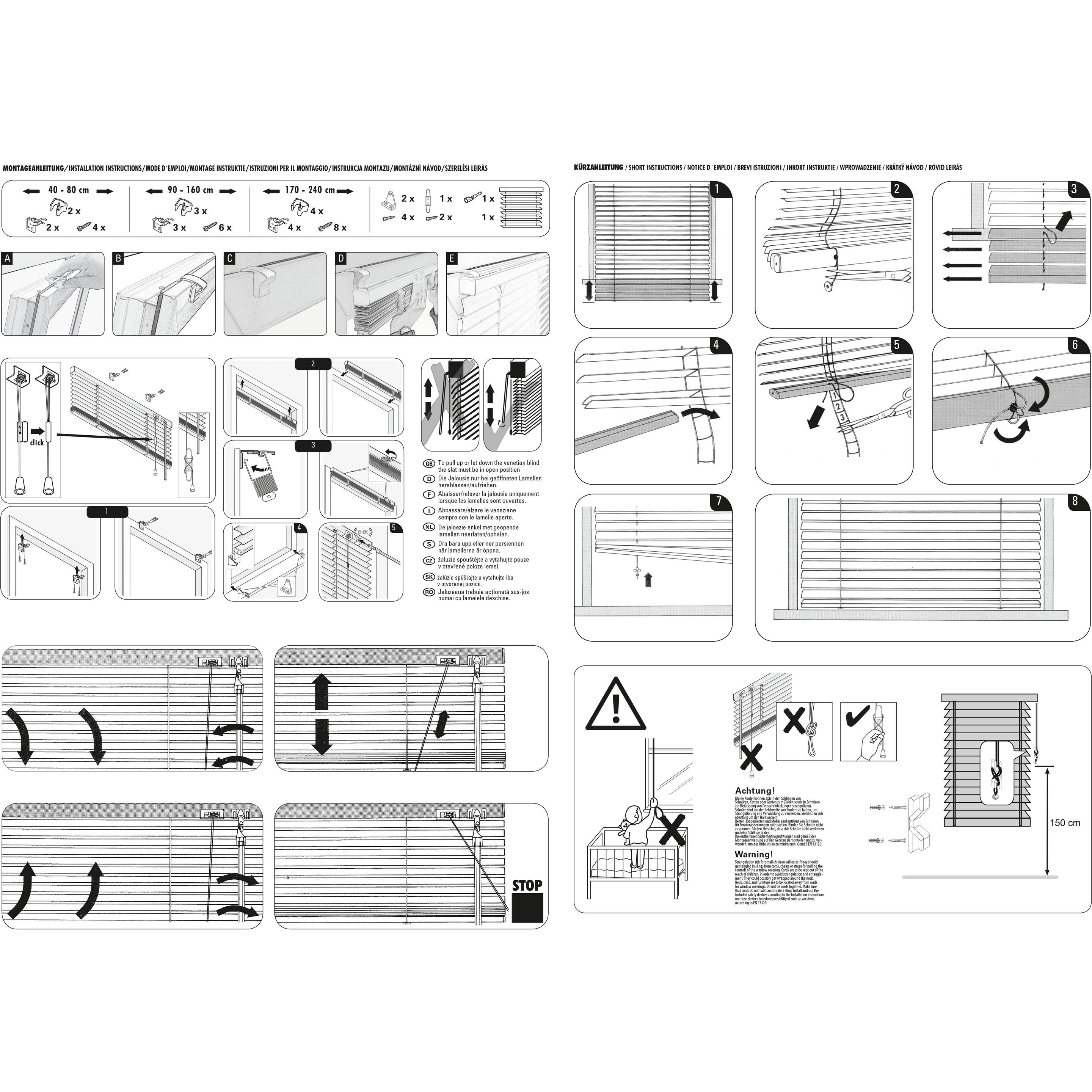 Thumbnail - Deco Company, Rollo, Alu-Jalousie (80 x 130 cm)