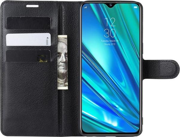 Actual product image MU Classic Litchi Leather Bookcover Series (Realme 5 Pro)