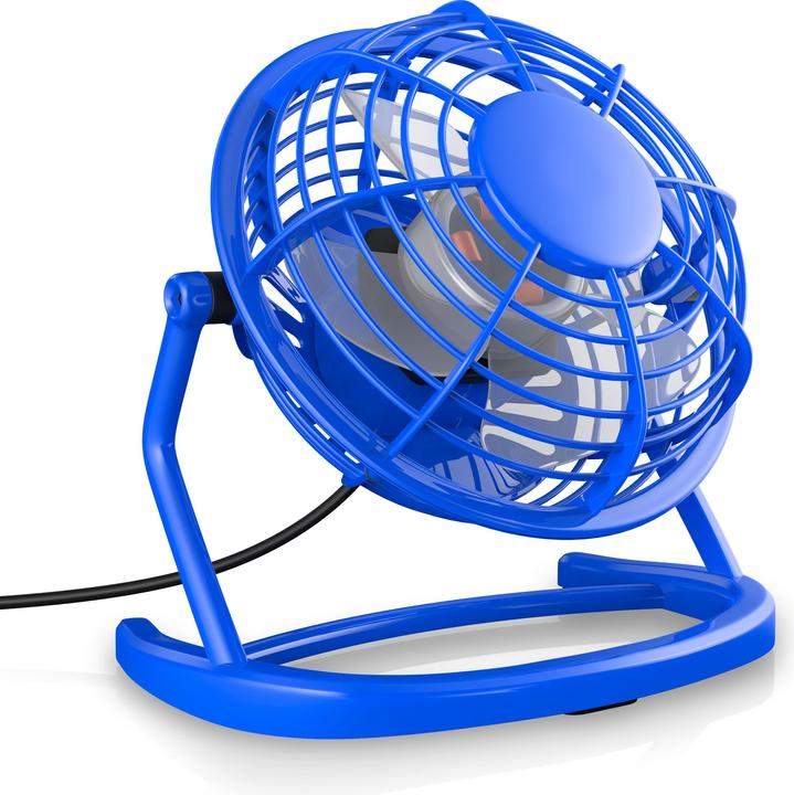 CSL Mini ventilateur USB, ventilateur de table inclinable, interrupteur marche/arrêt, optimal pour le
