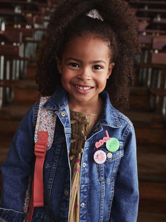 Immagine prodotto Vertbaudet Mädchen Jeansjacke mit Druckknöpfen (98, 104)