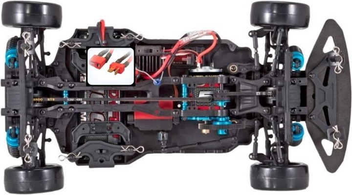 Produktbild Red Cat Racing 1:10 EP Drift Car Thunder Drift gunmetal 4WD RTR (Ohne Akkus & Ladegerät) (RTR Ready-to-Run)