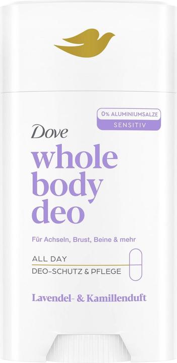 Dove Whole Body Deodorant Stick Lavendel- & Kamillenduft ohne Aluminiumsalze 75 ml (Stick)