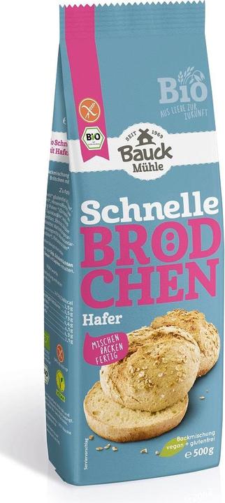 Produktbild Bauckhof Schnelle Brötchen Hafer glutenfrei (500 g)