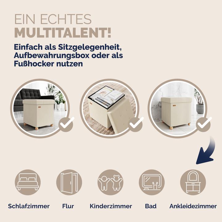 Image du produit Casaria Pouf