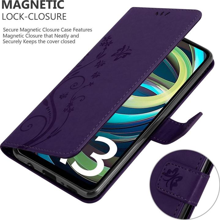 Actual product image Cadorabo Case for Xiaomi RedMi A3 / A3X Flower Book (Xiaomi Redmi A3)