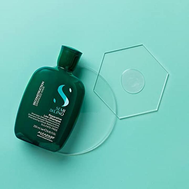 Immagine prodotto Alfaparf Semi di Lino Ricostruzione Riparativa Shampoo Basso (250 ml, Shampoo liquido)