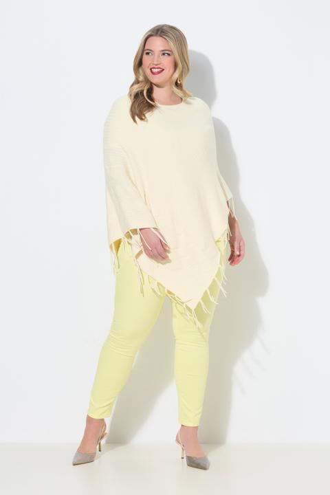 Produktbild Miamoda Poncho, oversized, Feinstrick, Zopfmuster, Fransen (42, 44, 46, 48)
