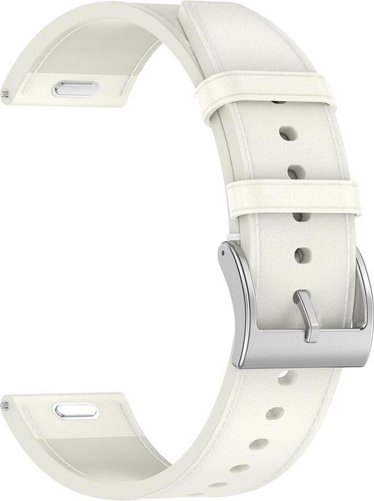 Productafbeelding Techsuit - Watchband 22mm (W073) - Samsung Gear S3 46mm - White (22 mm, Polyurethaan leer)