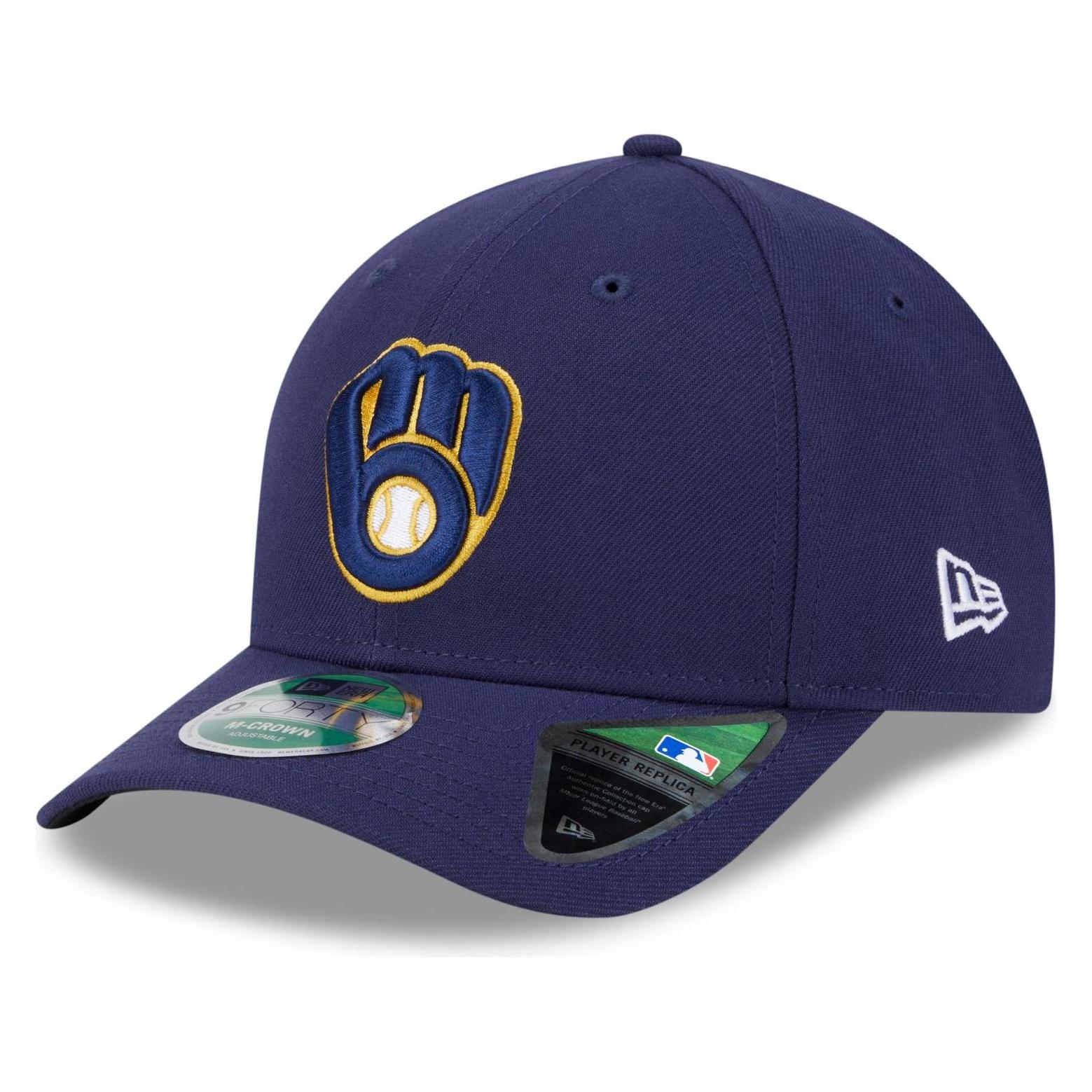 New Era, Herren, Cap, 9Forty M-Crow Cap - Authentic Milwaukee Brewers, Blau, (One Size)