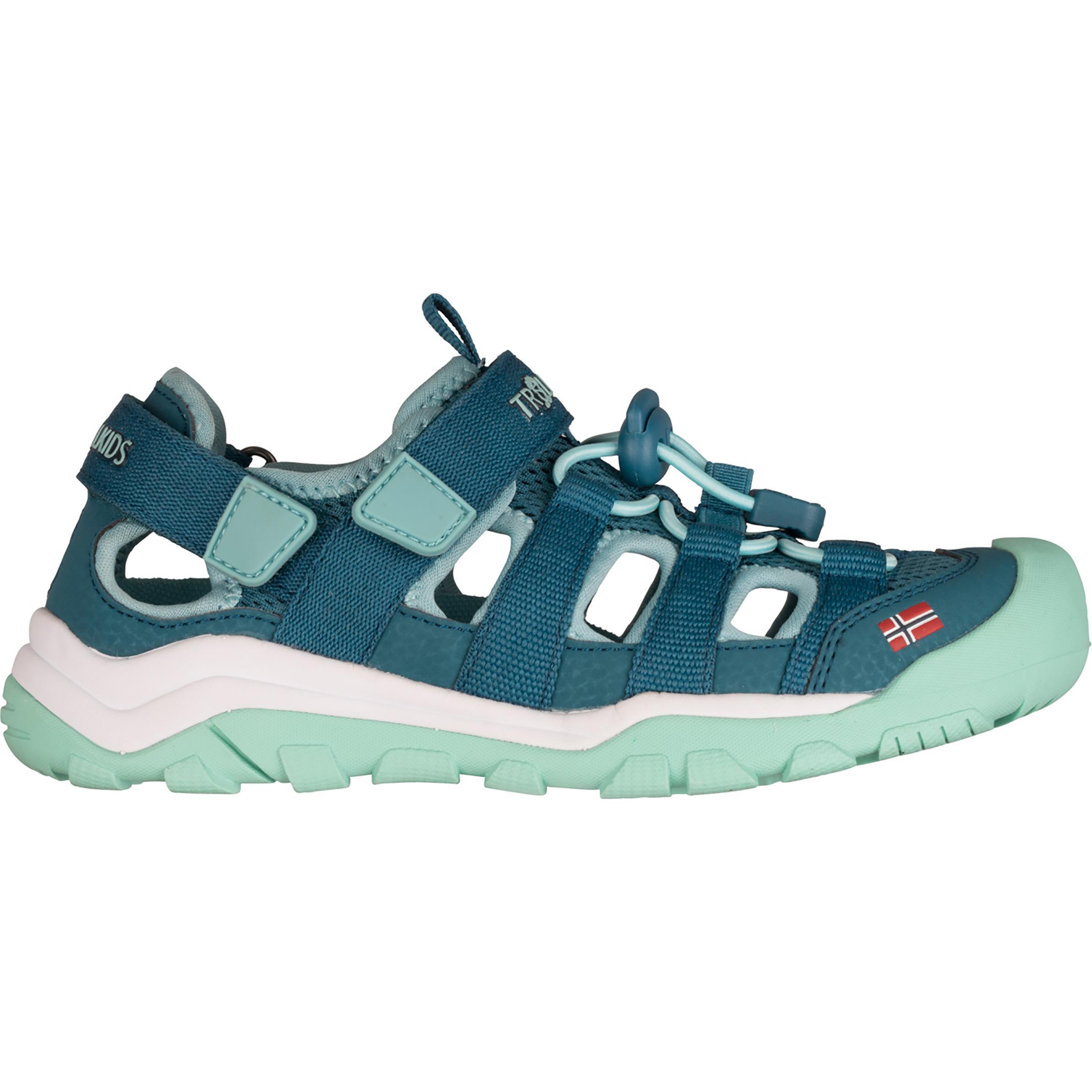Trollkids, Unisex, Sandalen, Kid's Kristiansand Sandal XT, Türkis, (36)