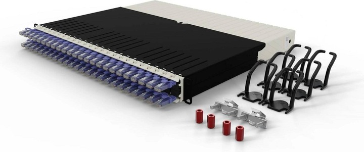 Actual product image PATCHBOX one / 8RU / Cat 6A, UTP, 0.8 m, violet (U/UTP, CAT6a, 0.80 m)
