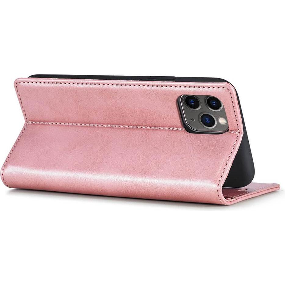 Thumbnail - Cover-Discount iPhone 11 Pro - Stand Flip Case Hülle rosa (Apple iPhone 11 Pro), Smartphone Hülle, Rosa