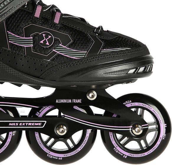 Actual product image Nils NA9157 Black-LILA SIZE 42 INLINE SKATES (42)