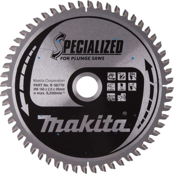 Produktbild Makita Kreissägeblatt Ø 165x20mm 56Zähne
