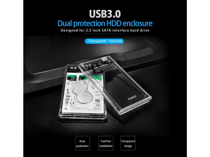 Image du produit Orico Boîtier HDD 2.5" USB 3.0 2139U3-CR-EP (2.5")