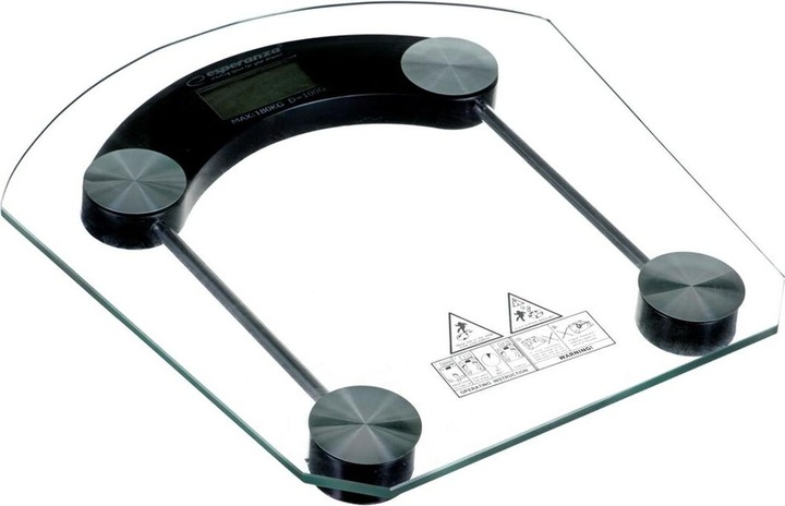 Produktbild Esperanza EBS008K - Elektronische Personenwaage - 180 kg - 100 g - kg,lb - Rechteck - Schw (180 kg)