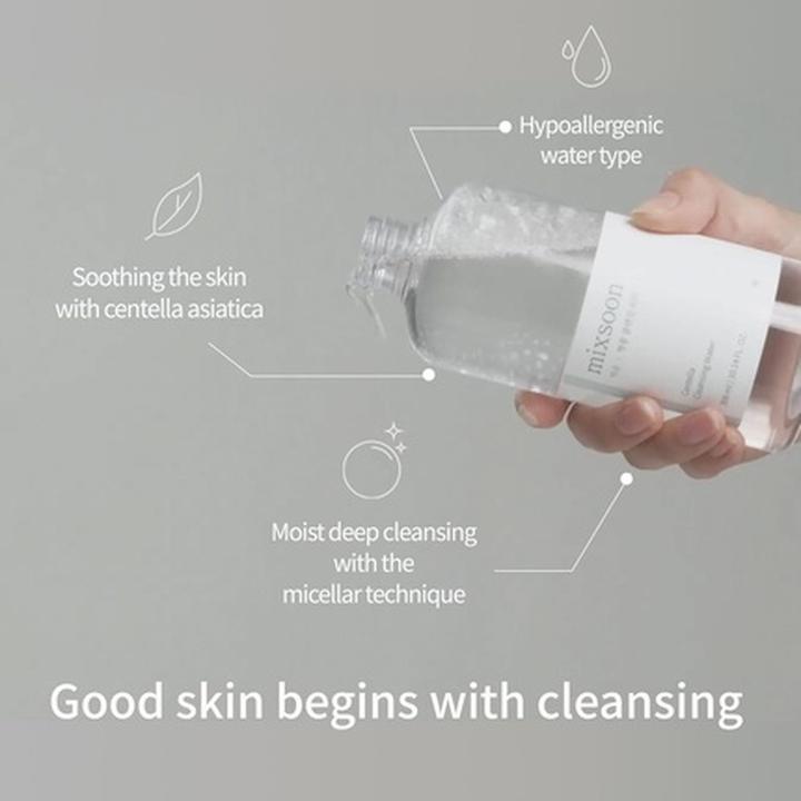 Actual product image Mixsoon Centella Cleansing Water 10.14 fl oz 300ml Face Cleanser for Sensitive Skin Centella Asiatic (Micelle water, 300 ml)