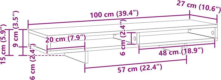 Image du produit vidaXL Monitor Halterung