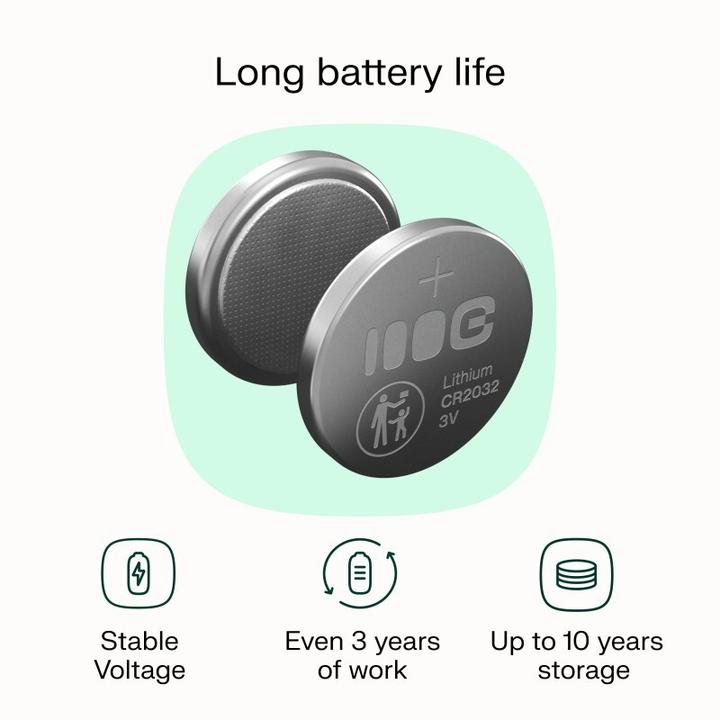 Actual product image GreenCell Charger Green cell Baterijas Green Cell 2x Lithium CR2032 3V 220mAh (2 pcs., CR2032, 220 mAh)