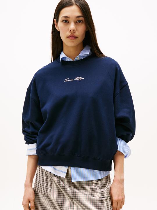 Produktbild Tommy Hilfiger Klassisches Terry-Strickpullover-Sweatshirt (XL)
