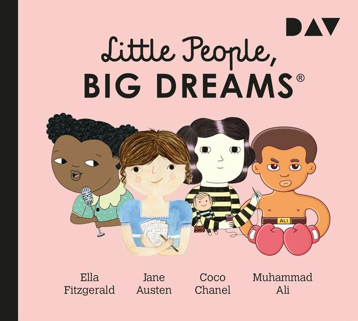 Immagine prodotto Piccole persone, grandi sogni® - Parte 2: Ella Fitzgerald, Jane Austen, Coco Chanel, Muhammad Ali (María Isabel Sánchez Vegara, Svenja Becker, Katie Wilson, Sabine Stiepani, Ana Albero, Tedesco)