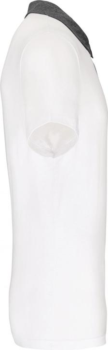 White, Dark Grey Heather