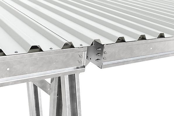 Image du produit kaiserkraft Fahrzeugüberdachung EcoCover für 2 Stellplätze mit Stahldach