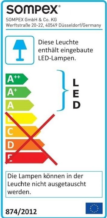 Energy Label Sompex Glamour