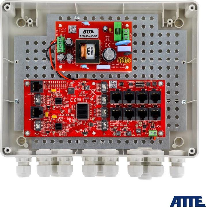 Immagine prodotto Atte INTERRUTTORE A 8 PORTE DA ESTERNO PER 8 TELECAMERE IP IP-8-20-L2 (8 porte)