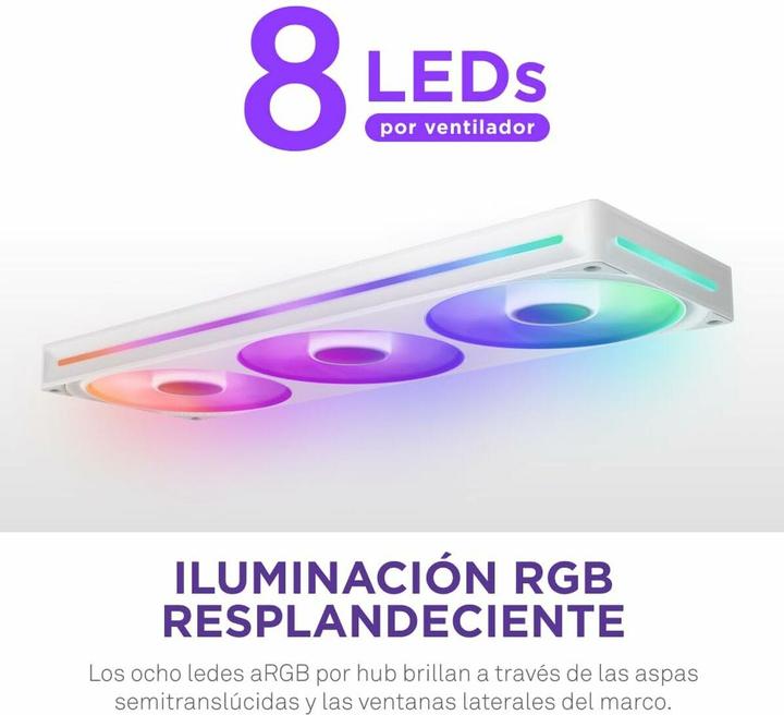 Productafbeelding NZXT F360 RGB CORE (wit) (120 mm, 1 x)