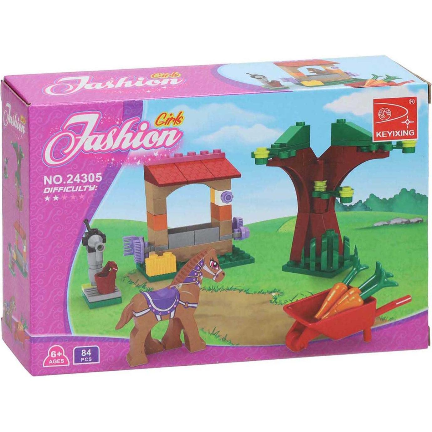 Lobbes Ponyfarm-Bausatz – 79-teilig.