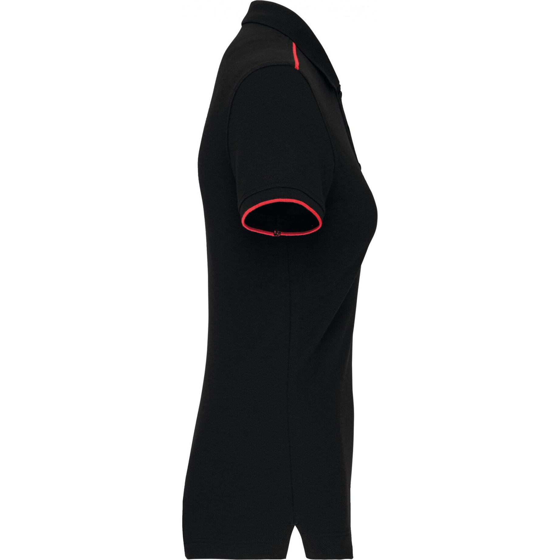 Thumbnail - Kariban, Damen, Shirt, DayToDay, Rot, Schwarz, (M)
