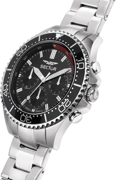 Actual product image Sector Limited Edition Multifunctional Analog Quartz Watch with Sapphire Crystal (Analogue wristwatch, 43 mm)