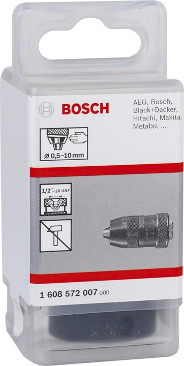 Produktbild Bosch Professional Zubehör Schnellspannbohrfutter bis 10 mm, 1/2-Zoll - 20