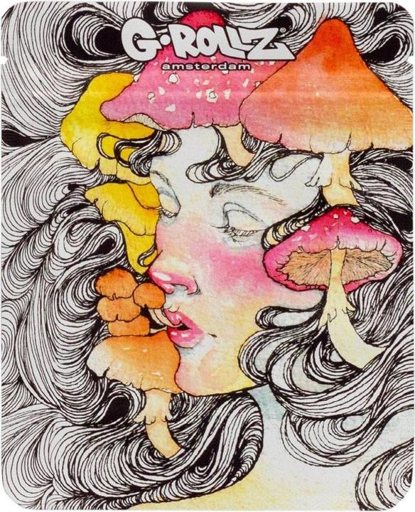 Actual product image G-Rollz Mushroom Lady Smellproof Bags 100 x 125mm 50pcs