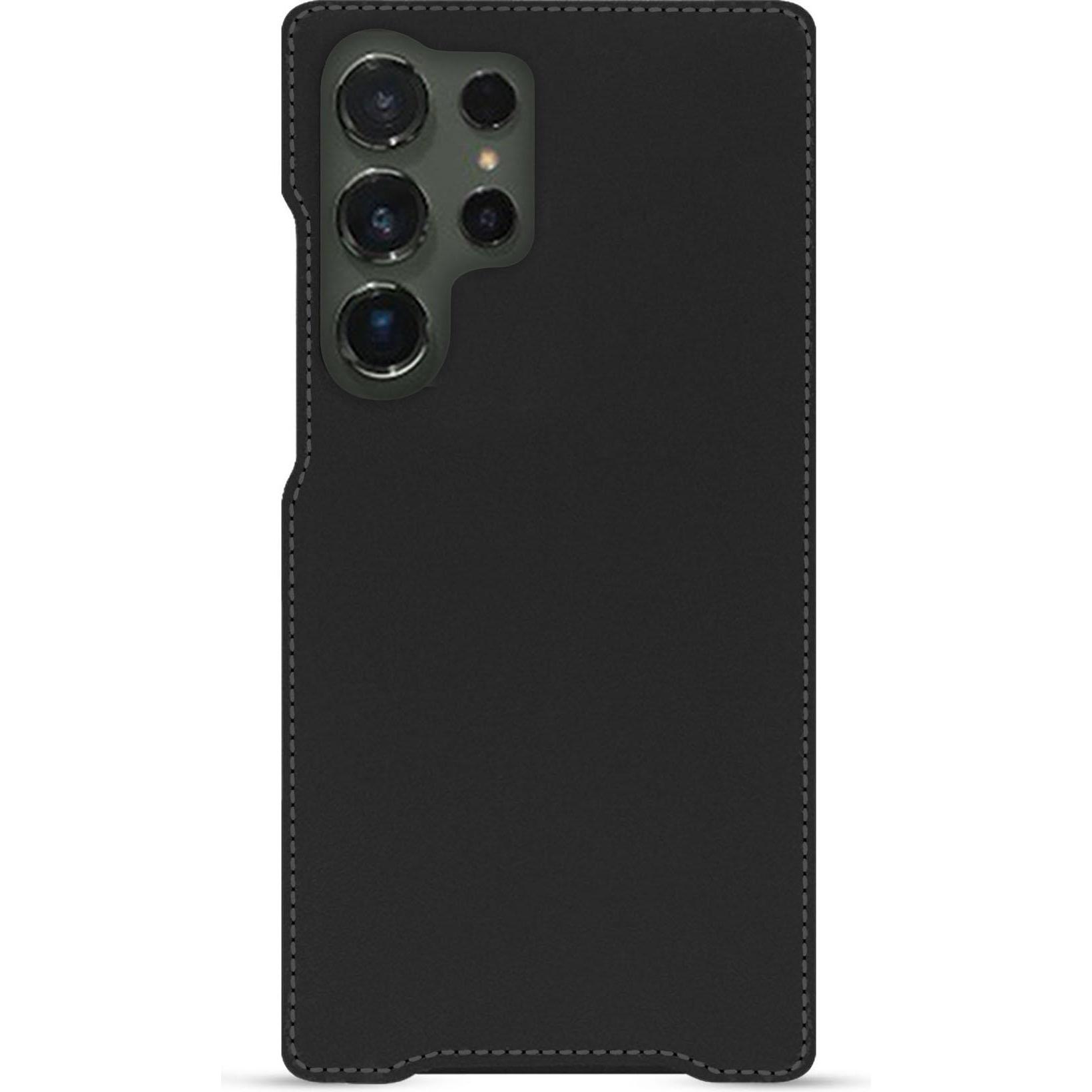 Noreve Lederschutzhülle horizontal (Samsung Galaxy S23 Ultra, Samsung Galaxy S24 Ultra), Smartphone Hülle, Grün