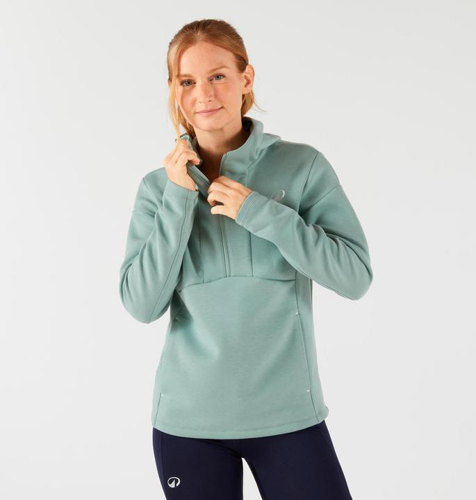 Produktbild Kuikma Sweatshirt Tennis mit Reissverschluss und Kapuze Damen grün (XS)