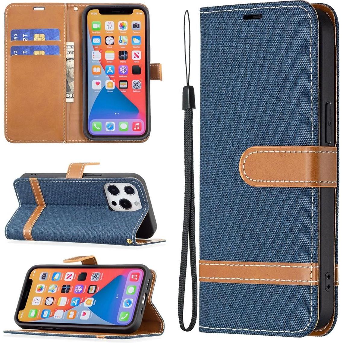 König Design Hülle Handy Schutz für Apple iPhone 13 mini Case Cover Tasche Etuis Bumper Blau (Apple iPhone 13 mini), Sma...