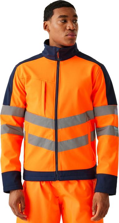 Actual product image Regatta Mens X-Pro Hi-Vis 3 Layer Soft Shell Jacket (3XL)