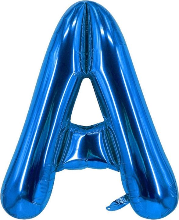 Immagine prodotto Hermex Palloncino lettera A blu per festa di compleanno palloncino in foil 40cm (1 x)