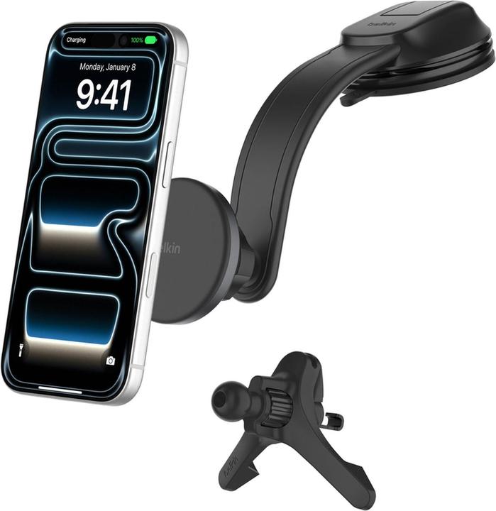 Belkin magn. Kfz-Halterung 15W Qi2 f.Lüftung/Armatur.WIC012hqBK