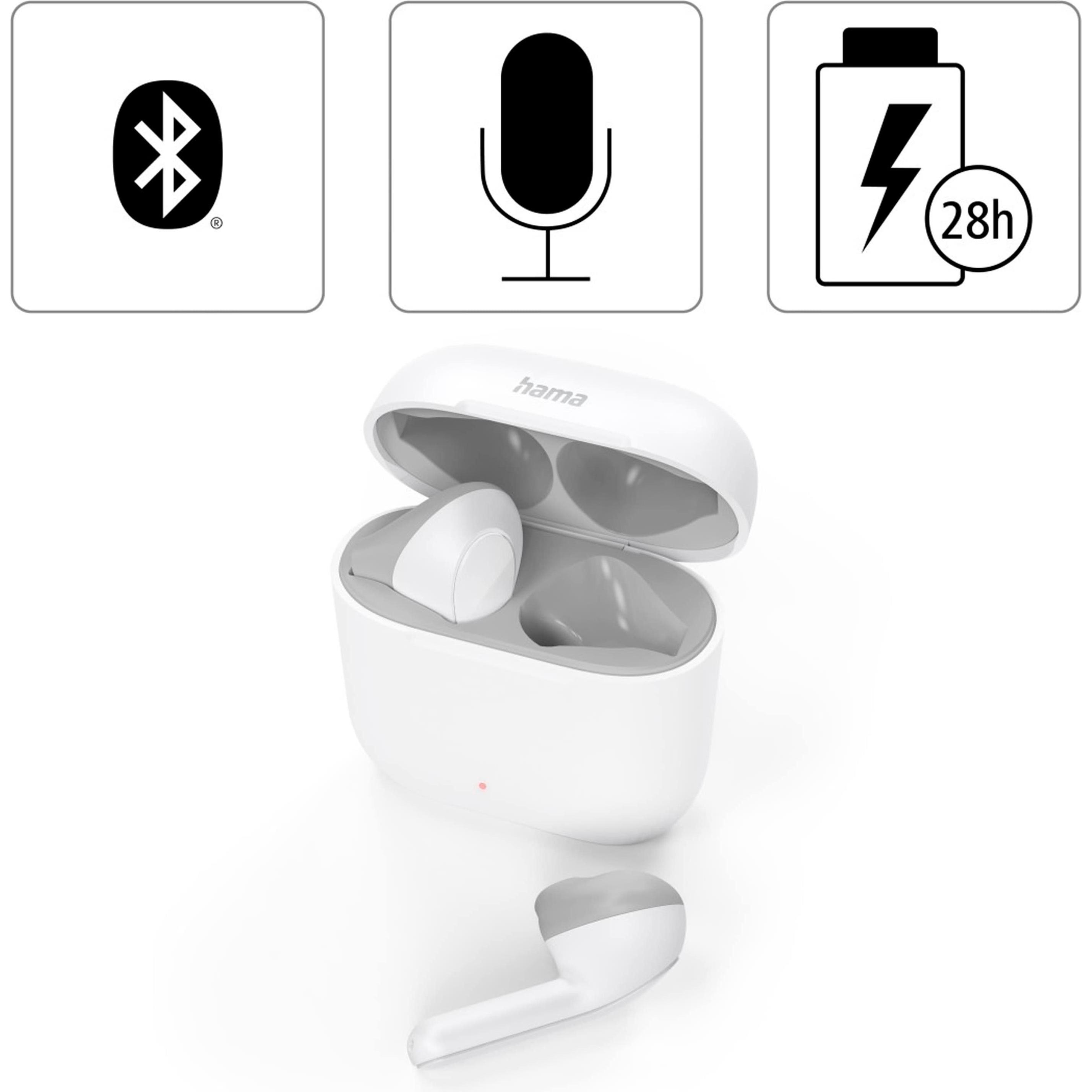 Thumbnail - Hama Freedom Light (7 h, Kabellos), Kopfhörer, Weiss
