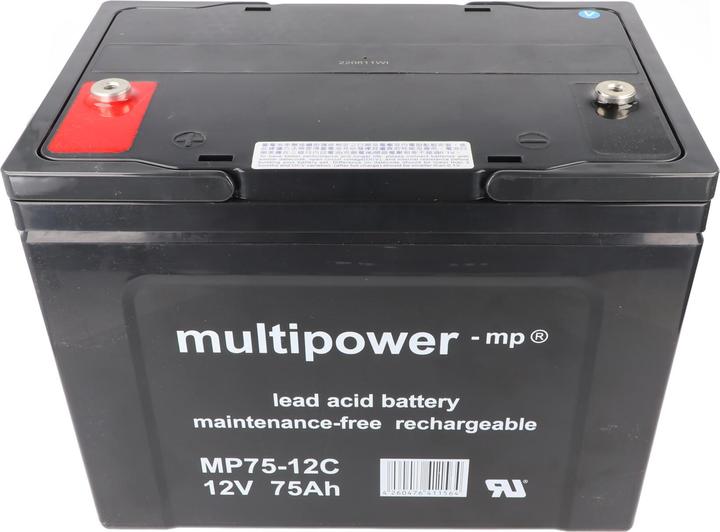Multipower MP75-12C Akku Blei PB 12Volt 75Ah (12 V, 75 Ah)