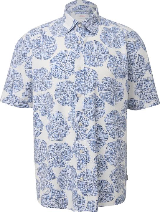 Immagine prodotto s.Oliver Hemd Kurzarmhemd aus Baumwoll-Viskosemix (S)