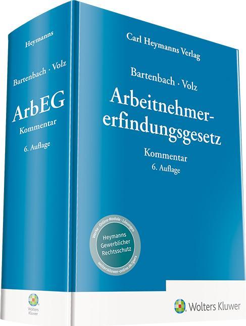 Produktbild Heymanns Arbeitnehmererfindungsgesetz (Deutsch, Franz-Eugen Volz, Kurt Bartenbach, 2018)