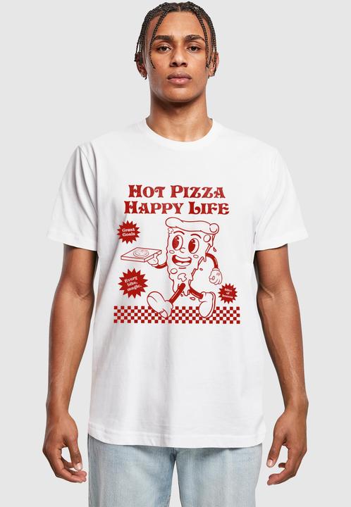 Produktbild Merchcode Hot Pizza Happy Life Tee - 198401 (XS)