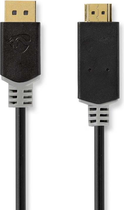 Produktbild Nedis Displayport-Kabel | DisplayPort Stecker | HDMI™ Stecker | 4K@30Hz | Vergoldet | 1.00 m | Rund (1 m, DisplayPort, 1.2)